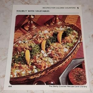 The Betty Crocker Recipe Card Library REPLACEMENT CALORIE COUNTER CARD 1971